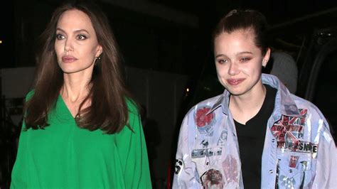 Angelina Jolie And Daughter Shiloh Cause A Stir Letting Their Hair Down