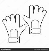 Goalkeeper Gloves Icon Soccer Drawing Goalie Outline Style Stock Getdrawings Vector Drawings Alamy sketch template