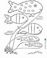 Fish Coloring Pages Printable Sheets Slippery Sheet Learning Preschool Template Print Kids School Activities Templates These Printing sketch template