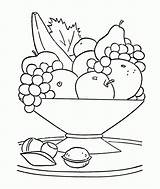 Basket Fruits Canasta Verduras Cesta Draw sketch template