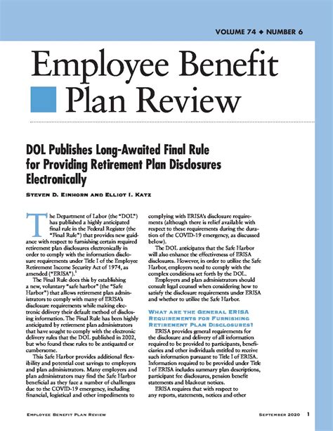 employee benefit plan review brown rudnick