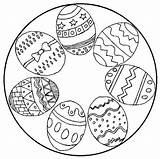 Mandala Easter Coloring Ostern Egg Pages Ausmalbilder Pasen Ostereier Ausmalbild Eieren Colouring Printable Pasqua Mandela Da Frohe Kostenlos Oggetti Pasquali sketch template