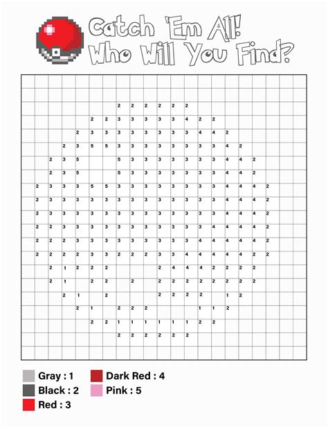 holiday graph art mystery pictures printables