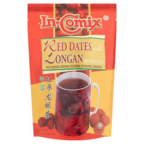 In Comix Red Dates With Longan Instant Tea 18gx18sachets Shopee