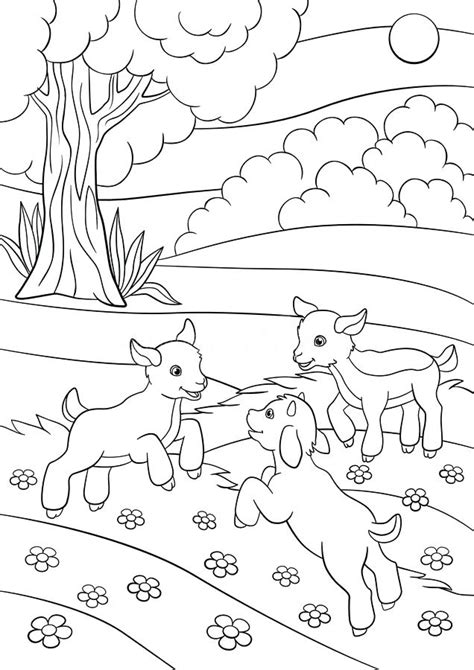 baby goat coloring pages  getcoloringscom  printable colorings