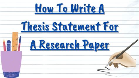 ways  write  thesis statement   write  thesis statement