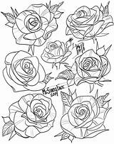 Tattoo Rose Traditional Roses Drawings Drawing Stencil Flower Designs Stencils Graffiti Flowers Tattoos Outline Idea Draw Tatuagem Sketches Koo Belle sketch template