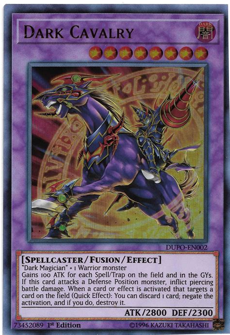 Yu Gi Oh Card Review Dark Cavalry Awesome Card Games