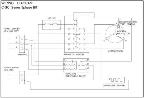 wiring diagram hermetic compressor