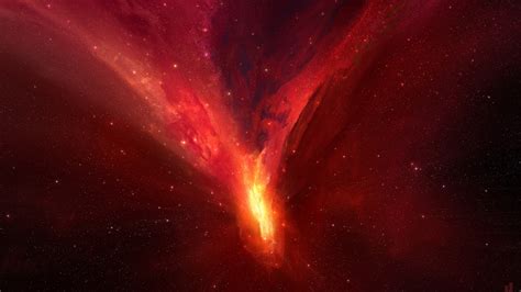 wallpaper nebula red hd space