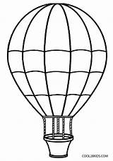 Air Balloon Hot Drawing Simple Clipartmag Coloring sketch template