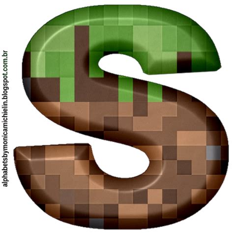Alphabets By MÔnica Michielin Minecraft Alfabeto Png Minecraft