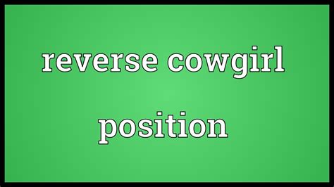 What Is A Reverse Cowgirl – Telegraph