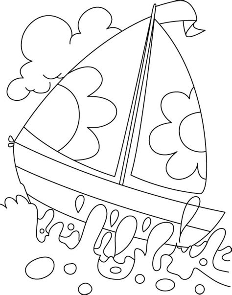 boat  deep water coloring page    boat  deep water