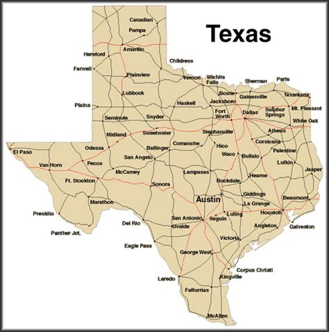 Mapa De Texas
