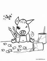 Coloring Pages Pig sketch template