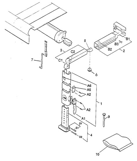 diagram dometic ae   awning arms caravansplus