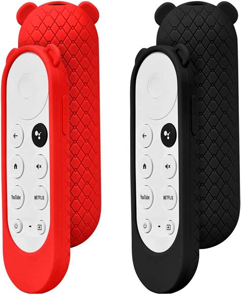 pack protective silicone case  google chromecast remote control shockproof soft remote