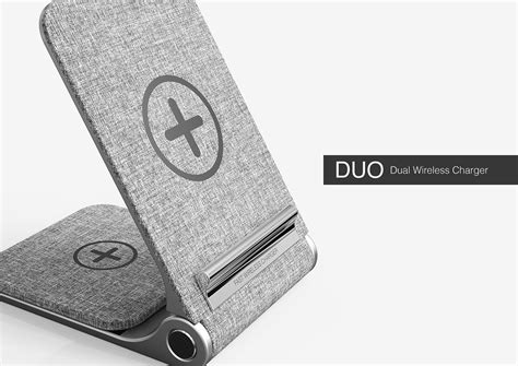 duo dual wireless charger  behance