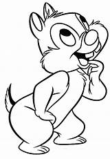 Chip Dale Coloring Pages Clipart Gif Clip sketch template