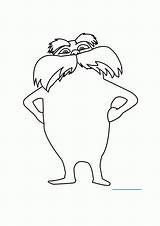 Lorax Seuss Ausmalbilder Sheets Moustache Coloringhome Grinch Azcoloring Humming ähnliche sketch template