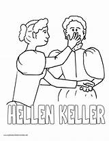 Coloring Helen Keller Pages Depression Great Printable History Volume Mystery Getdrawings Getcolorings Color Space Choose Board sketch template