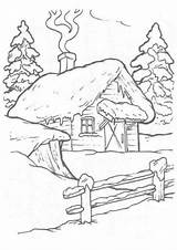 Coloring Pages Colouring House Easy Print Choose Board Sheets Christmas sketch template