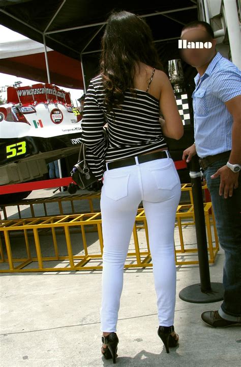 Perfect Round Ass In White Pants Divine Butts Candid