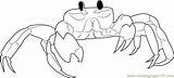 Crab Ghost Coloring Pages Printable Coloringpages101 Drawings Designlooter sketch template