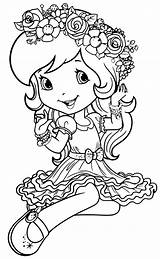 Moranguinho Coloring Shortcake Strawberry Panda Minnie Tecido sketch template