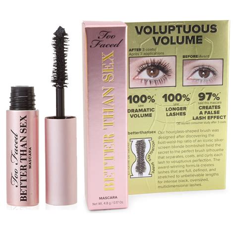 Too Faced 4 8g Better Than Sex Volumising Mascara Mini Size Non Water
