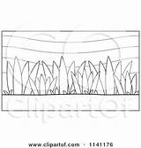 Plants Clipart Outlined Cartoon Cory Thoman Coloring Vector Shrub Smiling Character Happy sketch template