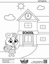 Coloring School Pages Kids Back Printable sketch template