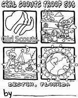 Scout Girl Brownie Coloring Pages Brownies Logo Getcolorings Color Getdrawings Popular Print Printable sketch template