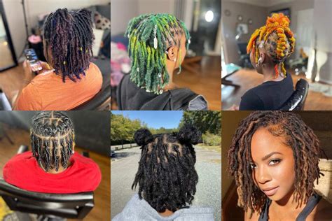 easy short loc styles  females  short hair pictures