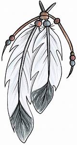 Feather Native Feathers American Indian Drawing Eagle Tattoo Designs Tattoos Sketch Clip Clipart Symbols Headdress Style Cliparts Tribal Drawings Outline sketch template