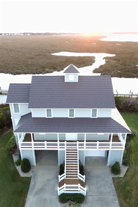 stunning beach house   outer banks  north carolina   beautiful metal roof designed
