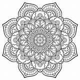Coloring Pages Mandala Adults Print sketch template