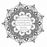 Mandala Mindful Sheets Verses Bible sketch template