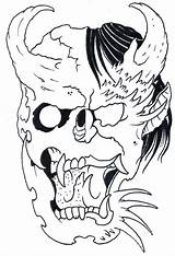 Tattoo Outline Demon Outlines Tattoos Designs Skull Vikingtattoo Dragon Flash Deviantart Futhark Elder sketch template