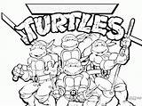 Coloring Ninja Turtles Pages Printable Kids Popular sketch template