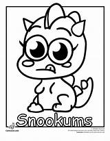 Monsters Coloring Pages Snookums Moshi Monster Colouring Cute Print Moshling Printable Shishi Sheets Cartoon Drawings Kids Jr Cat Dinos Moshlings sketch template