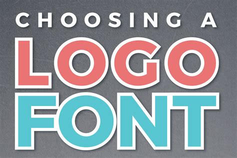 infographic choosing  logo font