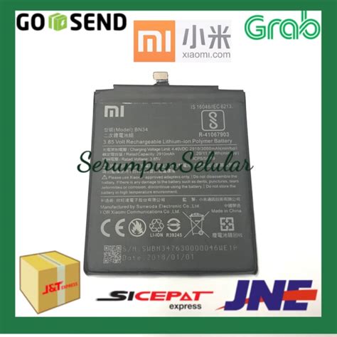 jual batre baterai battery xiaomi redmi  bn  original