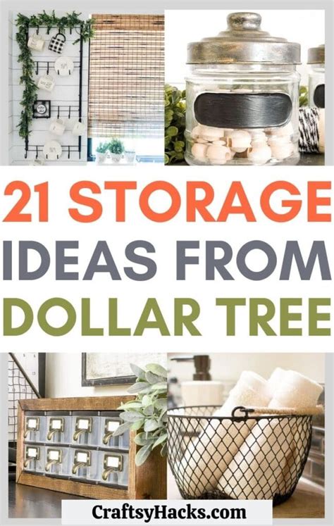 dollar tree storage ideas   craftsy hacks