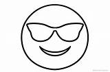 Coloring Pages Emojis Smile Glass Printable Glasses Print Color Kids sketch template