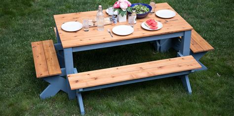 diy picnic table ideas  build  summer  handymans daughter