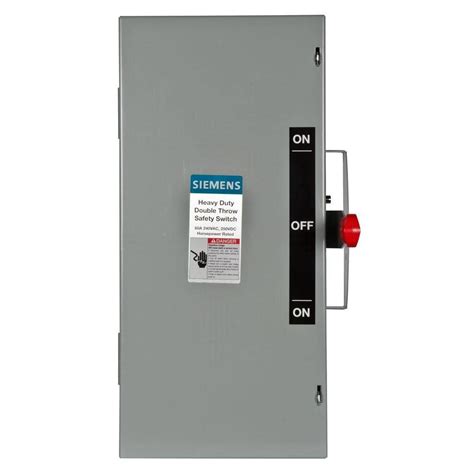 siemens double throw  amp  volt  pole indoor  fusible safety