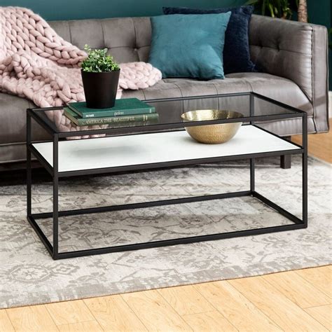 Wayfair Glass Coffee Table With Storage In Marble Concrete