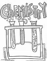 Chemistry Cover Coloring Pages Binder Book Science Title Covers School Subject Classroom Kids Project Printable Front Notebook Drawing Clipart Classroomdoodles sketch template